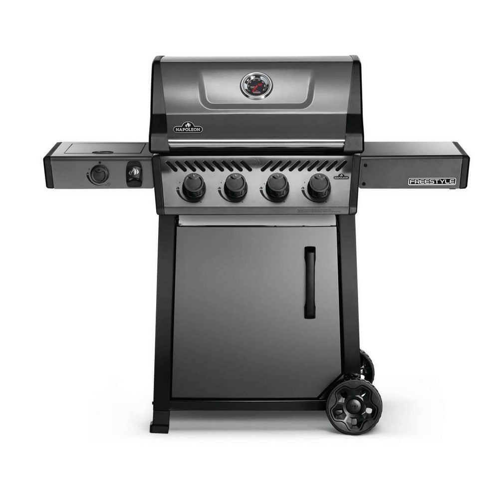 Napoleon Freestyle 425 Propane Gas Grill With Range Side Burner, Graphite