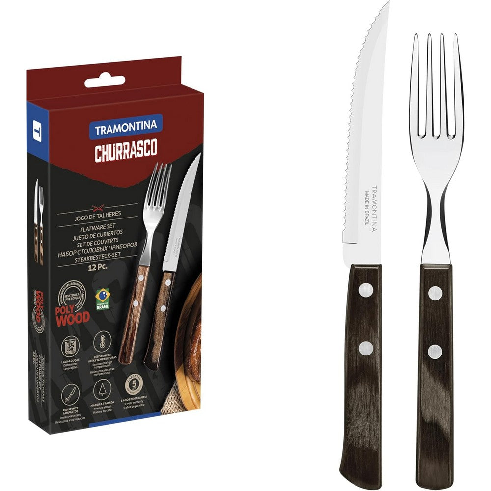 Tramontina 12 Pc. Barbecue Set Polywood