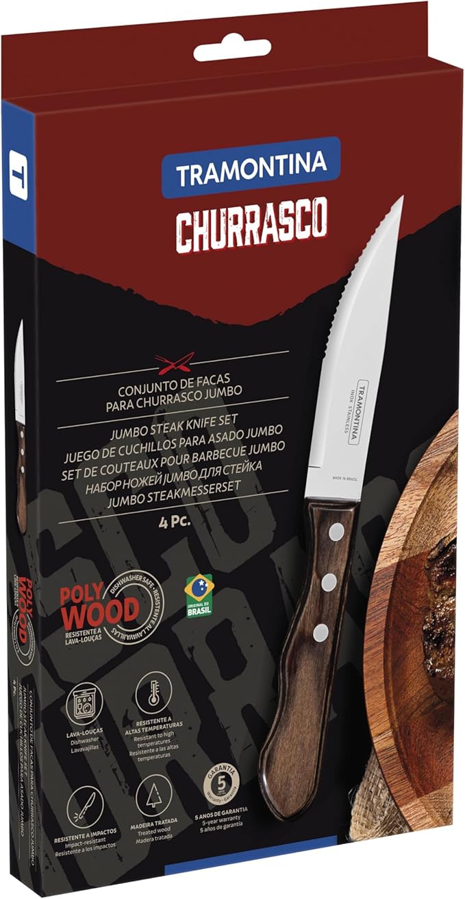 Tramontina 4 Pc. Jumbo Knives Barbecue Set