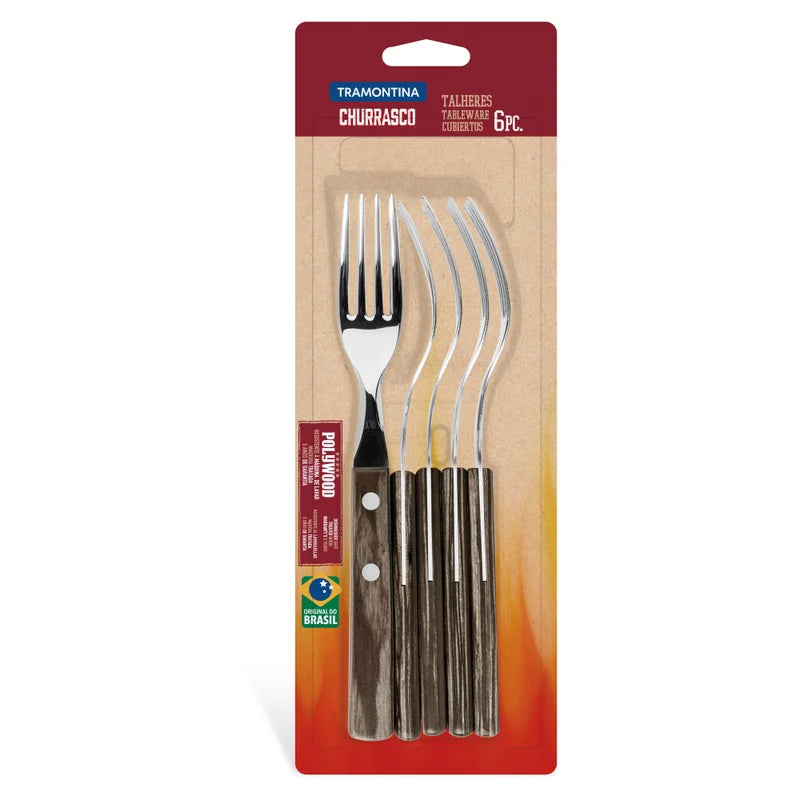 Tramontina 6 Pcs. Table Forks Set Churrasco