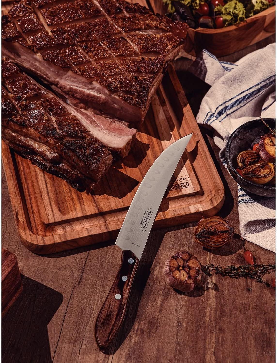 Tramontina 8" Butcher/Meat Knife Polywood