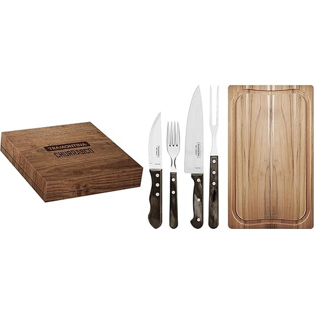 Tramontina Ww 15 Pcs Barbecue Set Polywood