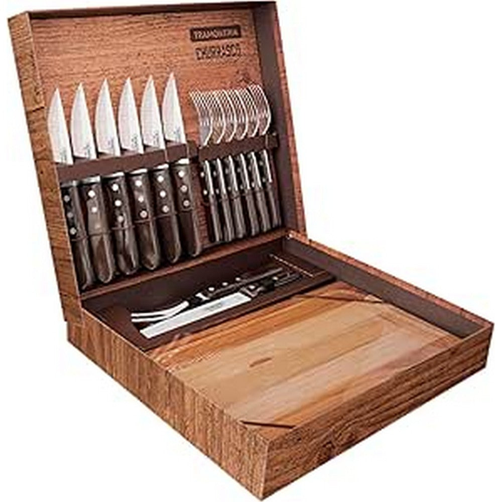 Tramontina Ww 15 Pcs Barbecue Set Polywood