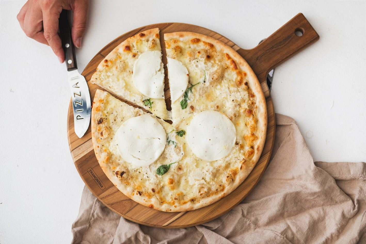 Tramontina FSC Pizza Board with Handle, 40 x 28 x 1.8 cm