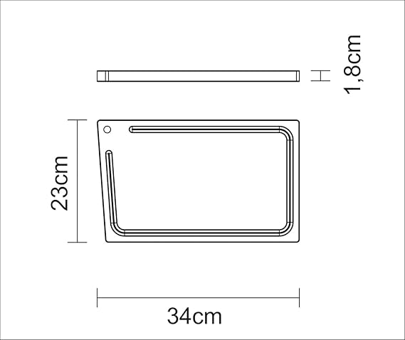 Tramontina BBQ Board 33 x 20 x 1.8 cm – Sand